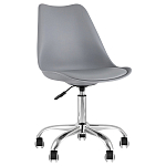 Офисный стул на металлическом основании EGGERY Grey пластик варинант исполнения - 1 | Loft Concept в Екатеринбурге