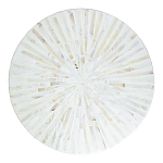 Столик с инкрустацией с перламутровым узором Dominic White варинант исполнения - 2 | Loft Concept в Екатеринбурге