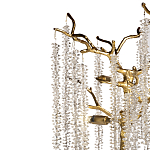 Лампа настольная со стеклянными подвесами цвет золото FAIRYTREE Light варинант исполнения - 2 | Loft Concept в Екатеринбурге