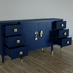 Большой Комод-буфет Elsa Dreams Blue с ящиками варинант исполнения - 1 | Loft Concept в Екатеринбурге