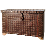 Большой Этнический сундук с металлическим декором  варинант исполнения - 3 | Loft Concept в Екатеринбурге