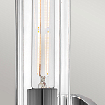 Бра для ванных комнат с прозрачным цилиндрическим плафоном на круглом основании Hinkley варинант исполнения - 10 | Loft Concept в Екатеринбурге