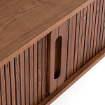 ТВ-тумба с двумя раздвижными дверцами Toinette Brown TV Stand варинант исполнения - 5 | Loft Concept в Екатеринбурге