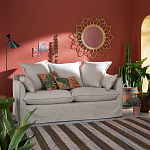 Зеркало из ротанга в форме цветка WICKER MIRROR 90 варинант исполнения - 3 | Loft Concept в Екатеринбурге