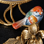 Чаша на ножке из стекла с бронзовыми элементами Bronze Branch варинант исполнения - 2 | Loft Concept в Екатеринбурге