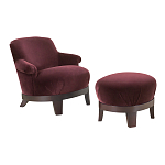 Премиальное Кресло с пуфом Turin варинант исполнения - 1 | Loft Concept в Екатеринбурге