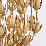 Люстра золотого цвета из множества металлических лепестков в форме тюльпанов Hinkley варинант исполнения - 7 | Loft Concept в Екатеринбурге