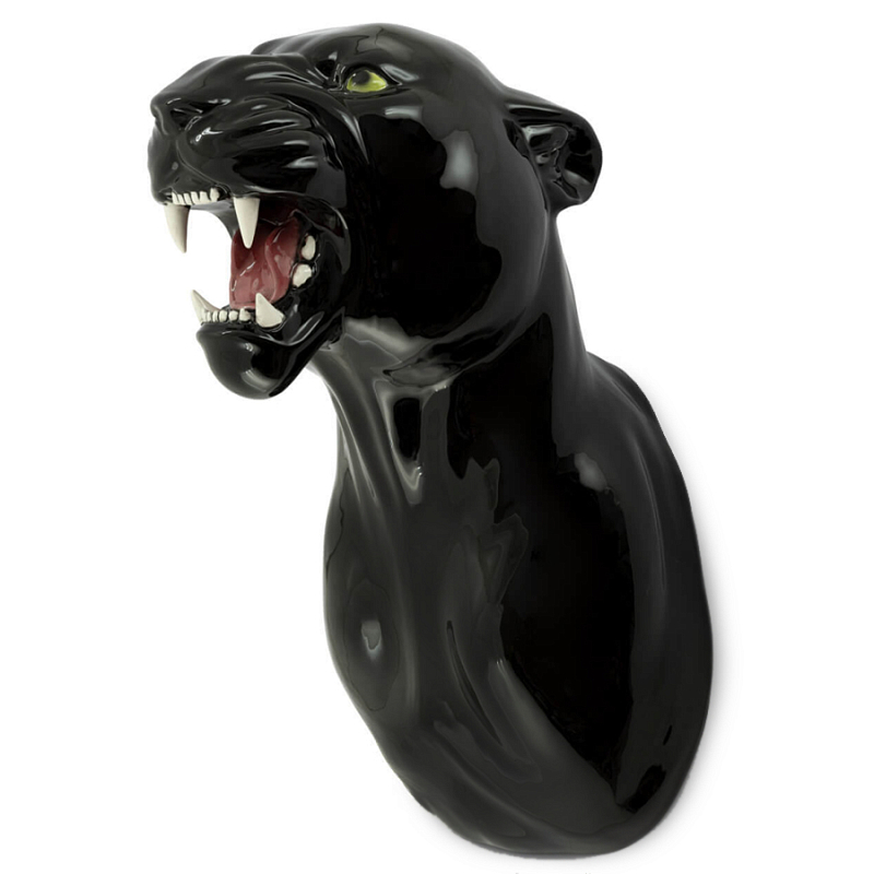 Аксессуар на стену Пантера Abhika LEOPARD HEAD HANGING Черный в Екатеринбурге | Loft Concept 