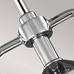 Подвесной светильник цвета хром с рифленым стеклянным цилиндрическим плафоном в современном стиле Feiss варинант исполнения - 4 | Loft Concept в Екатеринбурге