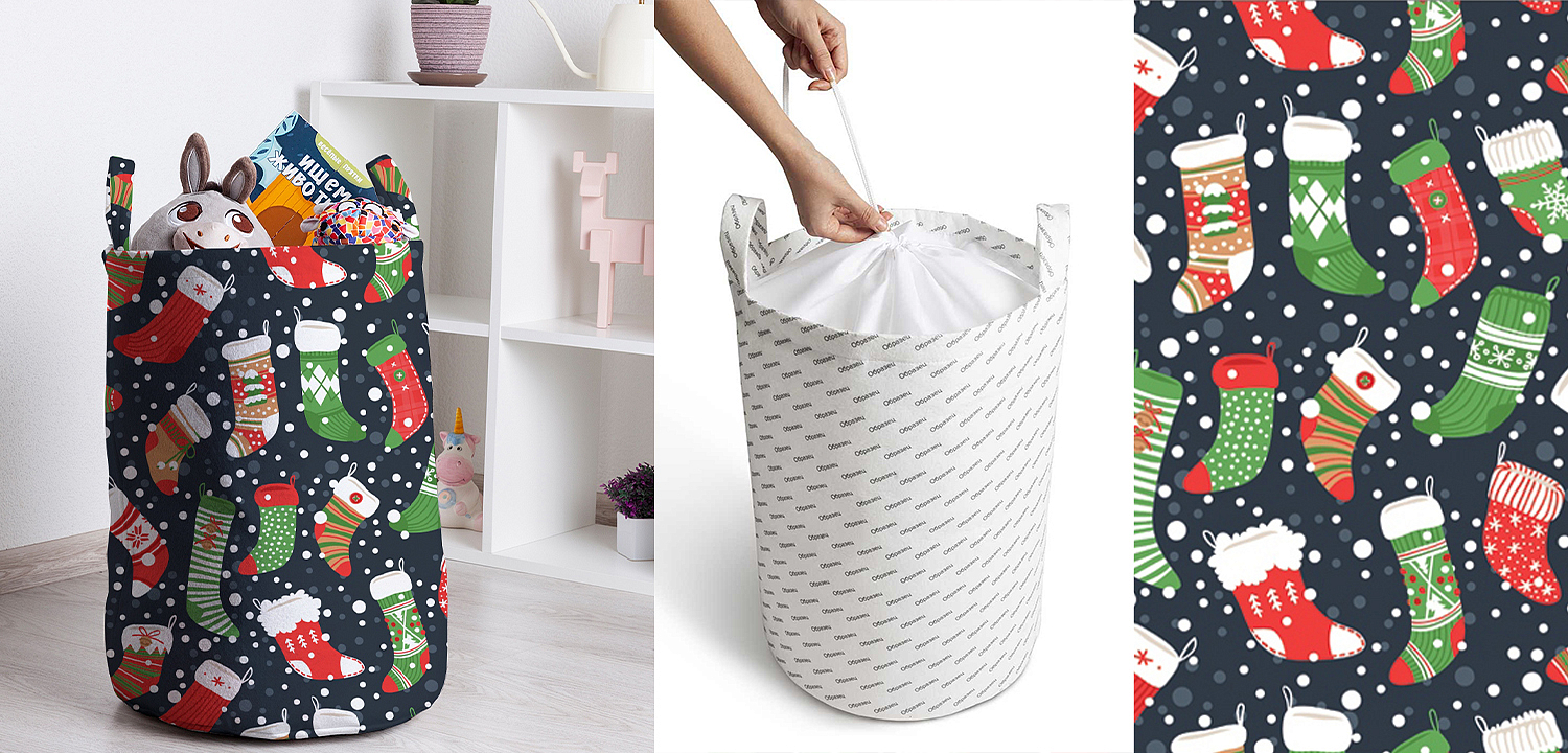 Корзина Christmas stockings Basket Корзина Christmas stockings Basket - Loft-Concept в Екатеринбурге