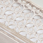 Бра прямоугольное в серебрянном цвете с ажурной решеткой Feiss варинант исполнения - 4 | Loft Concept в Екатеринбурге