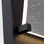 Настенный фонарь уличный прямоугольный черного цвета со стеклом с пузырьками Eurofase варинант исполнения - 3 | Loft Concept в Екатеринбурге