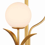 Торшер с золотым каркасом в виде стебля с листьями Inspired by Nature варинант исполнения - 2 | Loft Concept в Екатеринбурге