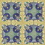 Плитка дизайнерская с узором Экипаж варинант исполнения - 2 | Loft Concept в Екатеринбурге