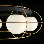 Люстра подвесная круглая с белыми плафонами Martin варинант исполнения - 4 | Loft Concept в Екатеринбурге