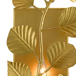 Бра золотого цвета с декором в виде ветки эвкалипта Eucalyptus Branches варинант исполнения - 1 | Loft Concept в Екатеринбурге