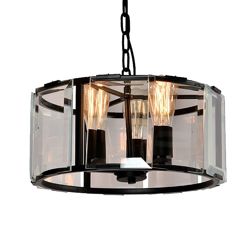 Люстра Harlow Crystal Round Chandelier Черный в Екатеринбурге | Loft Concept 