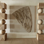 Декор настенный в Эко стиле рафия Malibu wall panel варинант исполнения - 2 | Loft Concept в Екатеринбурге