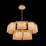Люстра двухъярусная с текстурными овальными абажурами Splendor Palace Style варинант исполнения - 1 | Loft Concept в Екатеринбурге