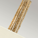 Люстра подвесная с широким белым текстильным абажуром и вертикальными декоративными элементами Hinkley варинант исполнения - 5 | Loft Concept в Екатеринбурге