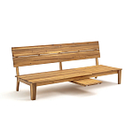 Садовый диван-трансофрмер Kate серый варинант исполнения - 2 | Loft Concept в Екатеринбурге