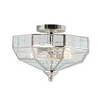 Потолочный светильник шестигранной формы с прозрачными стеклянным плафоном Elstead Lighting варинант исполнения - 5 | Loft Concept в Екатеринбурге