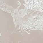 Обои ручная роспись в стиле Арт-деко Whistler Peacocks Special Colourway on Almost Mauve dyed silk варинант исполнения - 2 | Loft Concept в Екатеринбурге