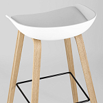 Барный стул на ножках из натурального дерева Boras White варинант исполнения - 6 | Loft Concept в Екатеринбурге