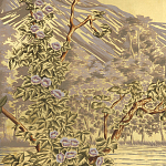 Обои ручная роспись Le Brésil Amarelo Deep Rich Gold варинант исполнения - 2 | Loft Concept в Екатеринбурге