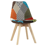 Стул с обивкой в стиле пэчворк Arvika варинант исполнения - 1 | Loft Concept в Екатеринбурге