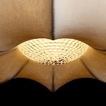 Подвесной светильник с белым фигурным абажуром и мягкими волнистыми краями Cloud Motion  варинант исполнения - 7 | Loft Concept в Екатеринбурге