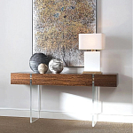 Консоль прямоугольная с выдвижным ящиком на прозрачных ножках Hitchcock варинант исполнения - 1 | Loft Concept в Екатеринбурге