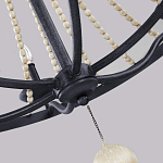 Люстра с 6-ю лампами и кремовыми деревянными бусинами Feiss варинант исполнения - 4 | Loft Concept в Екатеринбурге