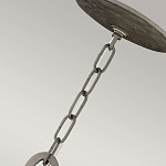 Люстра подвесная с широким белым текстильным абажуром и вертикальными декоративными элементами Hinkley варинант исполнения - 7 | Loft Concept в Екатеринбурге