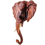 Панно из дерева голова слона Panel With Animals 30 варинант исполнения - 2 | Loft Concept в Екатеринбурге