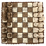 Шахматы  из  камня Cargador del Tiempo Chess Мексика ручная работа варинант исполнения - 2 | Loft Concept в Екатеринбурге
