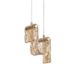 Подвесной светильник волнистой формы из фактурного стекла Wave варинант исполнения - 2 | Loft Concept в Екатеринбурге