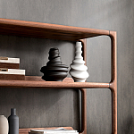 Стеллаж в гостиную для книг Moon Walnut Furniture варинант исполнения - 6 | Loft Concept в Екатеринбурге