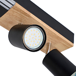 Потолочный светильник черный GAVIN WOOD варинант исполнения - 2 | Loft Concept в Екатеринбурге