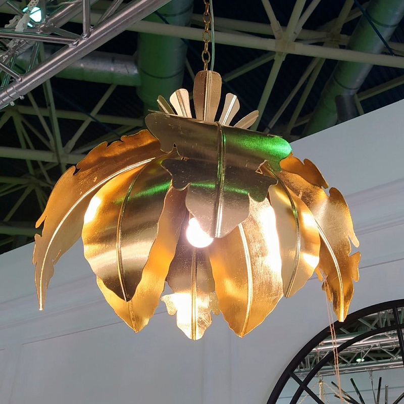 Подвесной светильник Tropical Leaves Hanging lamp Золотой Подвесной светильник Tropical Leaves Hanging lamp Золотой в Екатеринбурге | Loft Concept