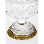 Чаша из прозрачного стекла на ножке с бронзовой ручкой в виде ветки Eden Garden варинант исполнения - 4 | Loft Concept в Екатеринбурге