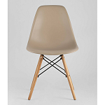 Пластиковый стул на ножках из массива бука Eames Beige варинант исполнения - 4 | Loft Concept в Екатеринбурге