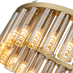 Люстра со стеклянными цилиндрическими плафонами Luminous Cylinders Amber Round варинант исполнения - 5 | Loft Concept в Екатеринбурге