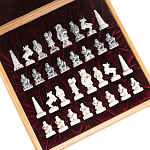 Шахматы Северные народы в ларце из натурального бука Decorative Thematic Chess  варинант исполнения - 6 | Loft Concept в Екатеринбурге