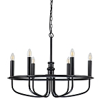 Люстра круглая с 6-ю лампами Kichler варинант исполнения - 1 | Loft Concept в Екатеринбурге