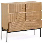 Комод с геометрическим рисунком на ящиках Anders Light Wood варинант исполнения - 1 | Loft Concept в Екатеринбурге