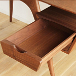 Письменный стол прямоугольный с 2-мя ящиками и полкой Idenontal варинант исполнения - 3 | Loft Concept в Екатеринбурге