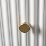 Тумбочка белая круглая с мраморной столешницей Thoroughbass варинант исполнения - 2 | Loft Concept в Екатеринбурге