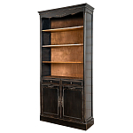 Стеллаж книжный с 4-мя полками и 2-мя ящиками с состаренным эффектом Vintage варинант исполнения - 1 | Loft Concept в Екатеринбурге