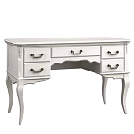 Стол рабочий белый из массива бука с 5-ю ящиками White Provence варинант исполнения - 1 | Loft Concept в Екатеринбурге